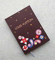 Ежедневник женский Louis Vuitton, женский ежедневник Louis Vuitton, брендовый женский планер А5 с принтом