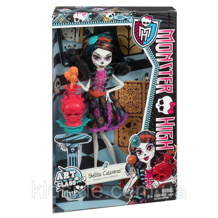 Кукла Monster High Скелита Калаверас (Skelita Calaveras) Арт Класс Монстер Хай Школа монстров - фото 10 - id-p1690026953