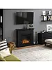 Підлоговий електричний камін декоративний з порталом, камінокомплект з обігрівом для дому Tagu Larsen чорний, фото 6