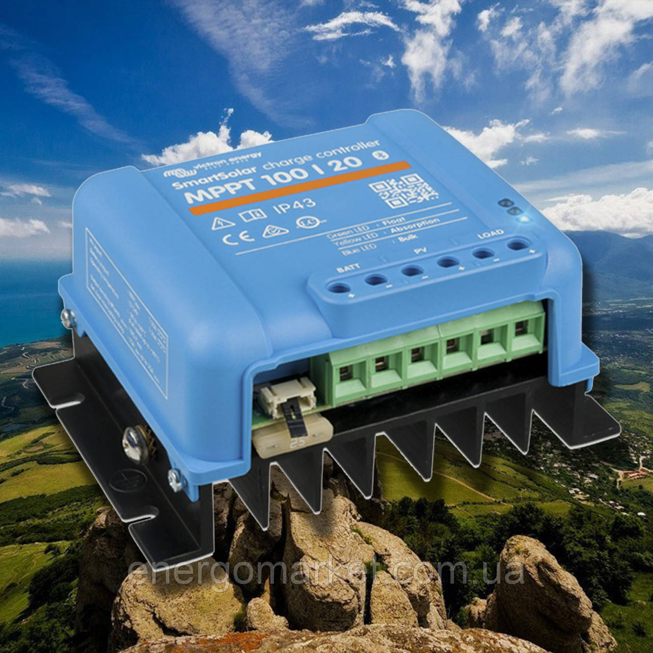 Контролер заряду Victron Energy Smart Solar MPPT 100/20-TR (20A, 12/24В)