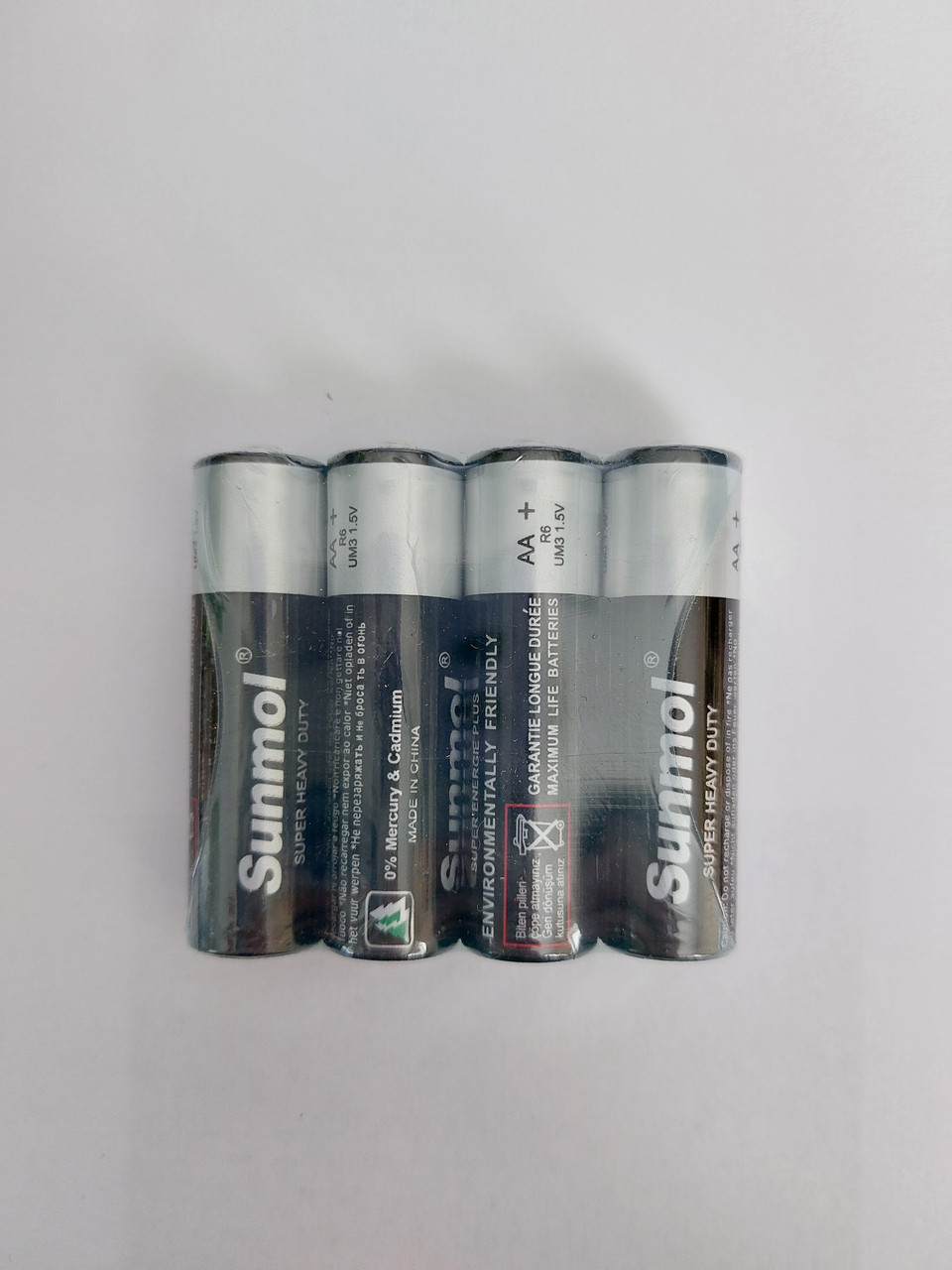 Батарейки Sunmol AA+ 1.5 v, 4 шт.