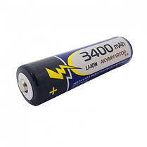 Акумулятор Rablex Li-Ion 18650 з захистом 3.7V 3400mAh для ліхтариків, фото 6