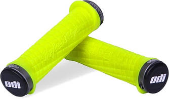 Гріпси ODI Troy Lee Designs Signature MTB Lock-On Bonus Pack Yellow w/Graphite Clamps (жовті з графітовим замком)