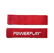 Лямки для тяги PowerPlay 5205 кожа красные, фото 3
