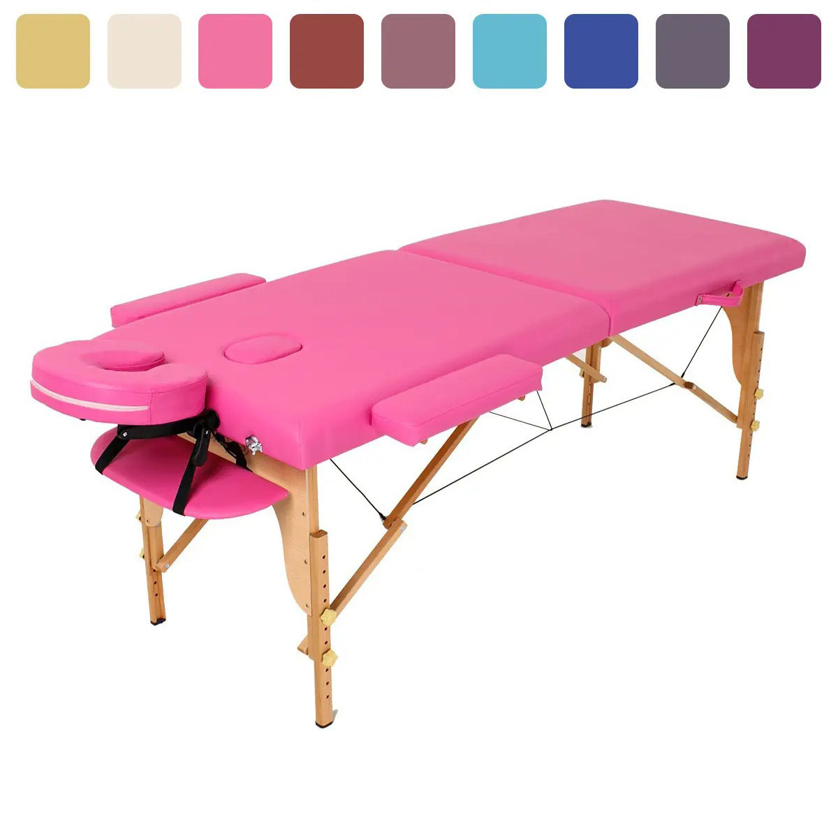 Масажний стіл дерев'яний 2-х сегментний RelaxLine Lagune масажна кушетка для масажу
