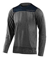 Джерсі TLD Skyline L/S Jersey London Gray Heather/Navy] розмір SM