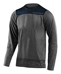 Джерсі TLD Skyline L/S Jersey [London Gray Heather/Navy] Розмір S