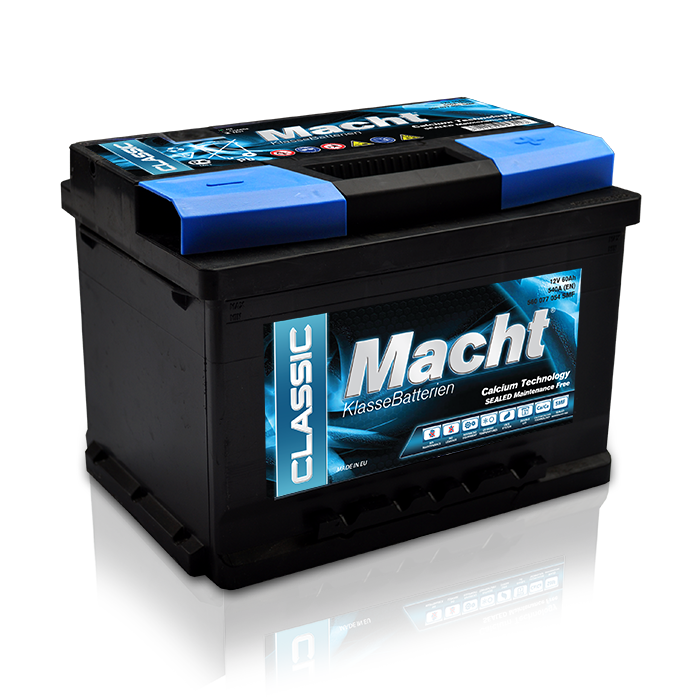 АКБ 60Ah 12V 540A (EN) Macht R+ (242X175X175)