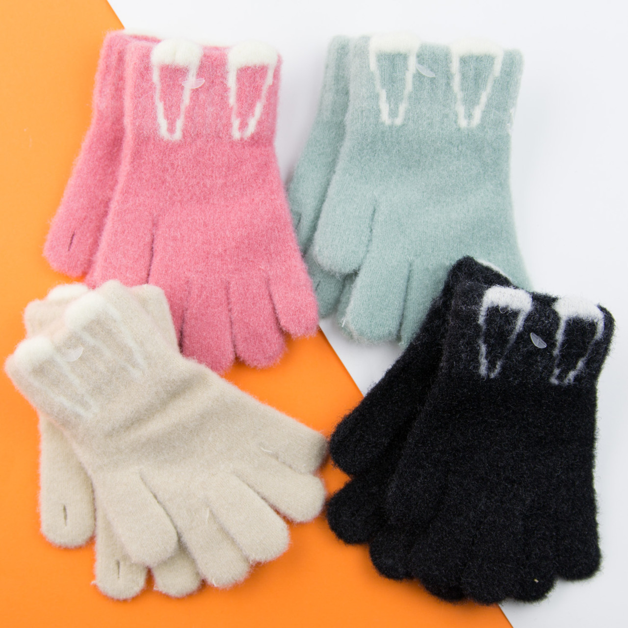 Оптом рукавички для дітей 1-3 роки з дірочками на пальцях (арт. 22-25-50)