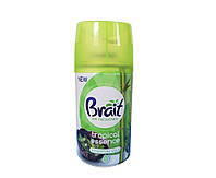 Освежитель воздуха Brait Tropical Essence автоматический сменный баллон 250мл