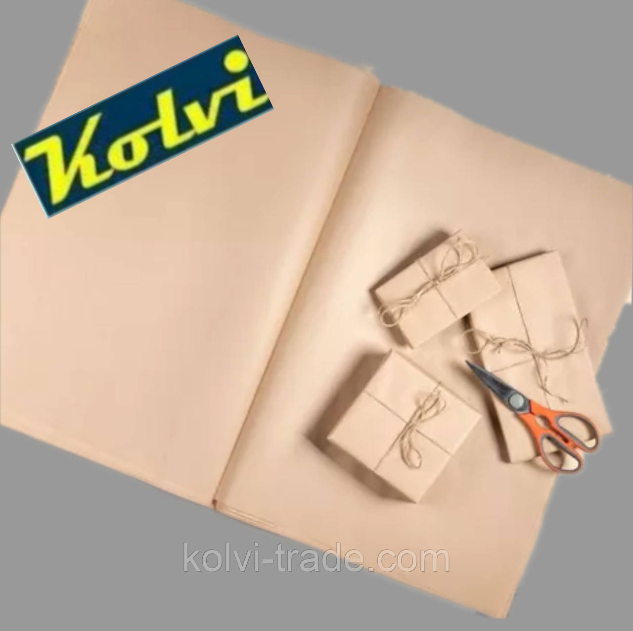 Папір упаковкової крафт у листках А2 крофт (250 аркушів в упаковці)