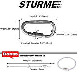 Карабіни. 3-дюймові затискачі для карабінів із замком. Карабіни для евакуації. Оригінал із USA., фото 3