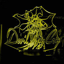 Акриловий світильник-нічник Devil May Cry 2 жовтий tty-n001993