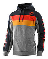 Худи TLD Block Signature PO Hoodie [Gray Heather/Orange] размер SM