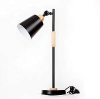 Настольная металлическая лампа в стиле лофт черная