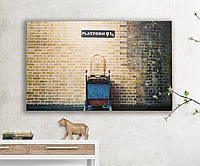 Модульная картина на холсте Гарри Поттер Платформа  9 3/4, Platform no 9 3/4 80, 120