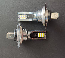 Світлодіодна лампа LED H7 12 SMD 3030 ДХО, фото 2