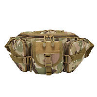 Сумка тактическая на пояс AOKALI Outdoor D05 (Camouflage CP) многофункциональная военная нагрудная DF_I7