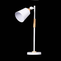 Лампа настольная в стиле лофт металлическая белая
