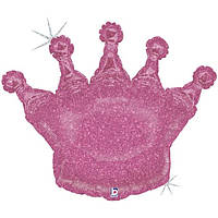 Гелиевая фигура "Корона розовая голография" Grabo