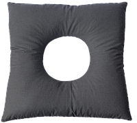 Ортопедична ректальна подушка з гречкою з отвором 40х40 см сіра Olvi