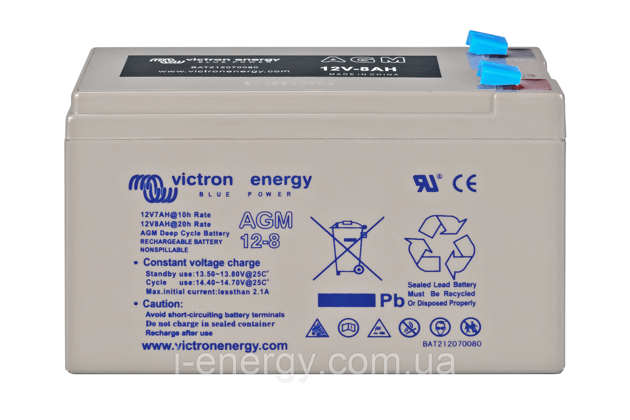 Акумулятор 12V/8Ah AGM Deep Cycle Battery BAT212070084 Victron Energy 12В 8Ач