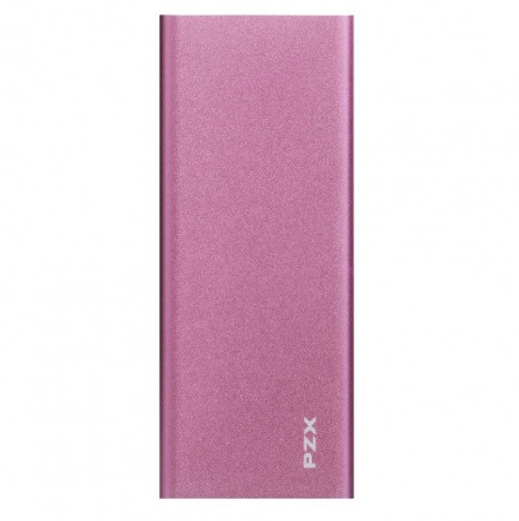 Power bank 8000mAh PZX-C128, USB-1A + mini USB +кабель USB micro, LED фонарик, Pink, Blister-BOX, фото 1
