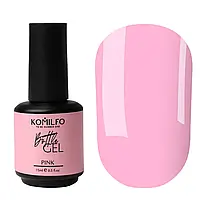 Komilfo Bottle Gel Pink, 15 мл, з пензликом