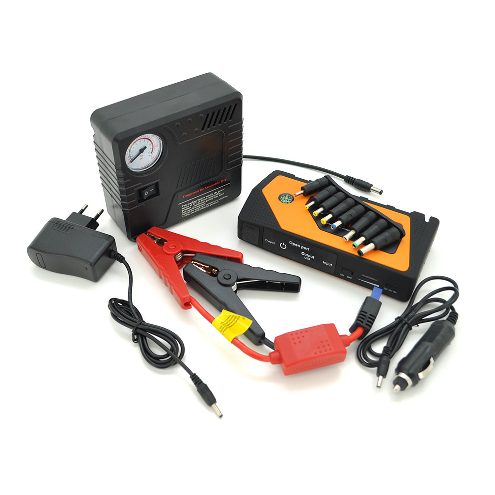 Пусковой прибор для аккумулятора автомобиля JUMP STARTER SX28 , Компрессор, Power Bank 9980, Penal-Box - фото 1 - id-p1690094084