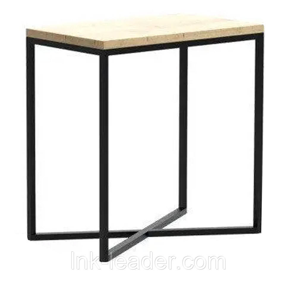 Журнальний кавовий столик лофт 50*30*50 см. "Турку" LNK
