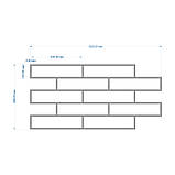 Трафарет багаторазовий 2 мм для штукатурки Цегла 603х298 020110Е, фото 4