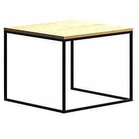 Журнальний кавовий столик лофт 90*90*45 см. "Оулу" LNK