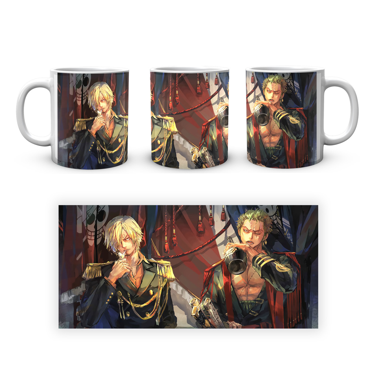 Кружка Geek Land Великий куш One Piece Ророноа Зоро та Санджі OP.02.035, фото 1