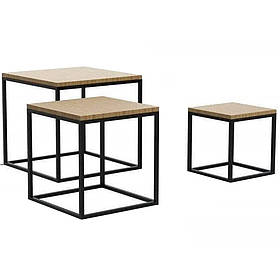 Журнальний комплект кавовий столик лофт 45*60*60 см. "Хаміна" LNK