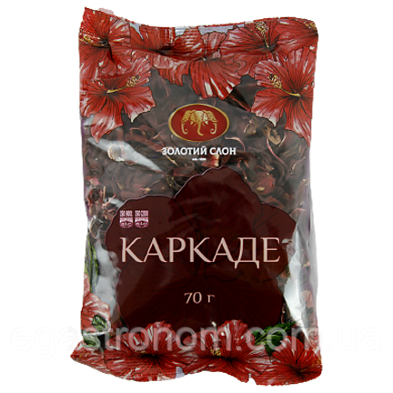 Чай каркаде Золотий Слон 70g 32шт/ящ (Код: 00-00012816)