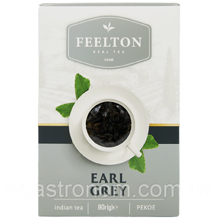 Чай чорний ерл грей Філтон Feelton earl grey 90g 24шт/ящ (Код: 00-00012817)