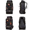 Рюкзак туристичний на 100 л XF1066, 82х40х27 см, Чорний / Тактичний рюкзак армійський / Рюкзак в похід, фото 10