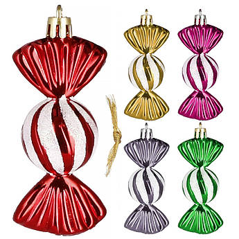 Набір ялинкових іграшок Springos h=6 см 5 шт CA0162 .