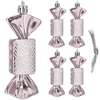 Набір ялинкових іграшок Springos h=8 см 5 шт CA0164 .