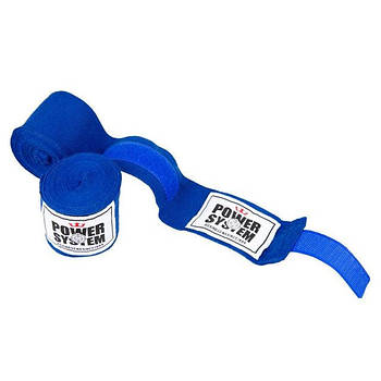 Бинти для боксу Power System PS-3404 Boxing Wraps Blue (4 м)