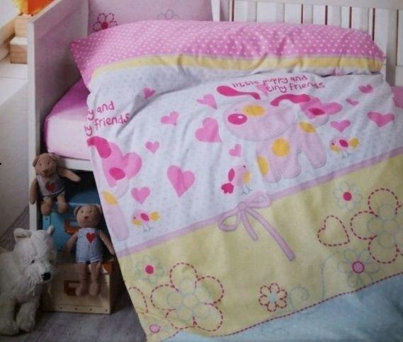 Дитяче ліжко в ліжечко Brielle для новонароджених рожеве 156236