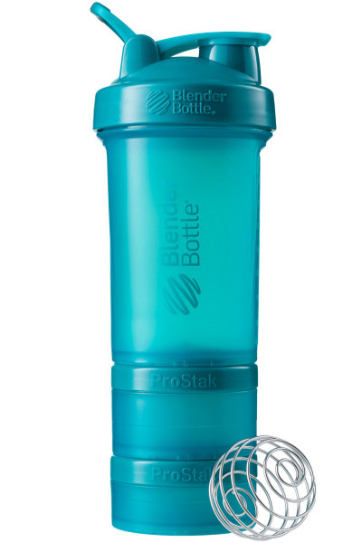 Шейкер спортивный BlenderBottle ProStak 22oz/650ml с 2-мя контейнерами Teal (ORIGINAL)