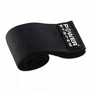 Тканева гумка для фітнесу та спорту Power System PS-4091 Booty Band LVL 1 Black/Pink (d_64 см. 18-23кг.), фото 4