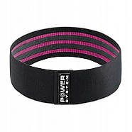Тканева гумка для фітнесу та спорту Power System PS-4091 Booty Band LVL 1 Black/Pink (d_64 см. 18-23кг.), фото 3
