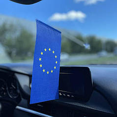 Автомобільний прапорець внутрішній двосторонній Євросоюзу