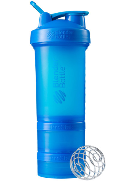 Шейкер спортивний BlenderBottle ProStak 22oz/650ml з 2-ма контейнерами Cyan (ORIGINAL)