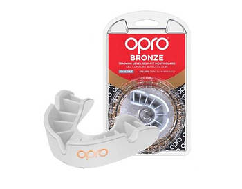 Капа OPRO Bronze доросла (вік 11+) White (art.102500004)