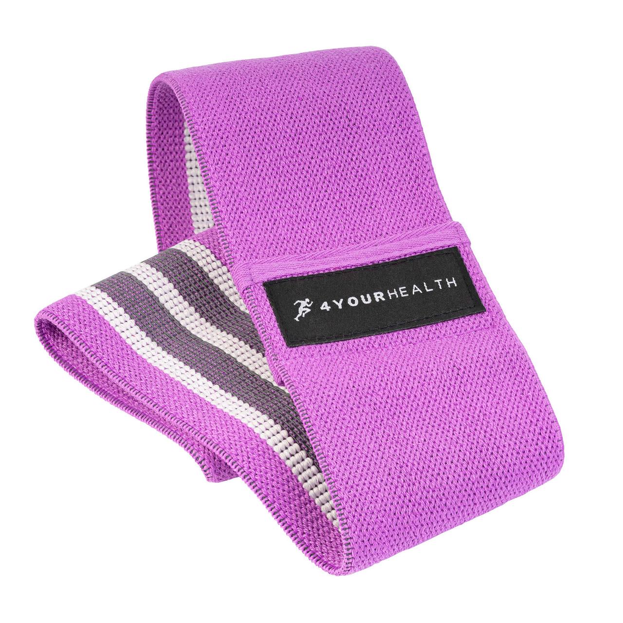 Резинка для фітнесу тканева 4yourhealth Fitness Band Heavy 37 kg. Фіолетова 0958