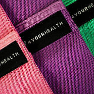 Резинка для фітнесу тканева 4yourhealth Fitness Band Heavy 37 kg. Фіолетова 0958, фото 4