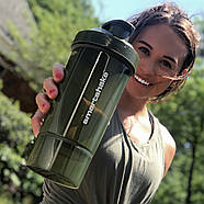 Шейкер спортивний Smartshake Original2GO One 800ml Army Green, фото 11